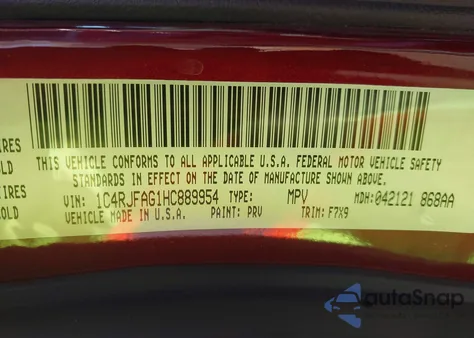 2017 Jeep Grand Cherokee Laredo 4X4 from USA, damaged, VIN 1C4RJFAG1HC889954